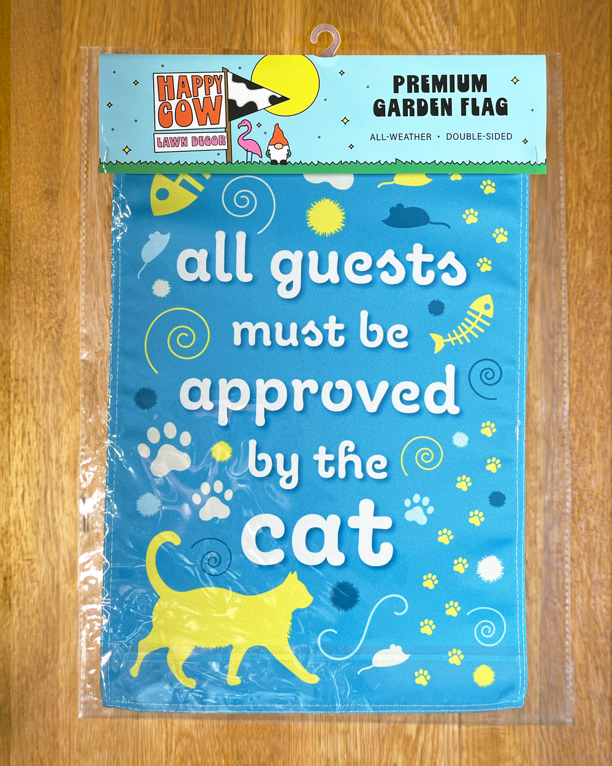 "All Guests Must be Approved by the Cat" Garden Flag #G1373-1