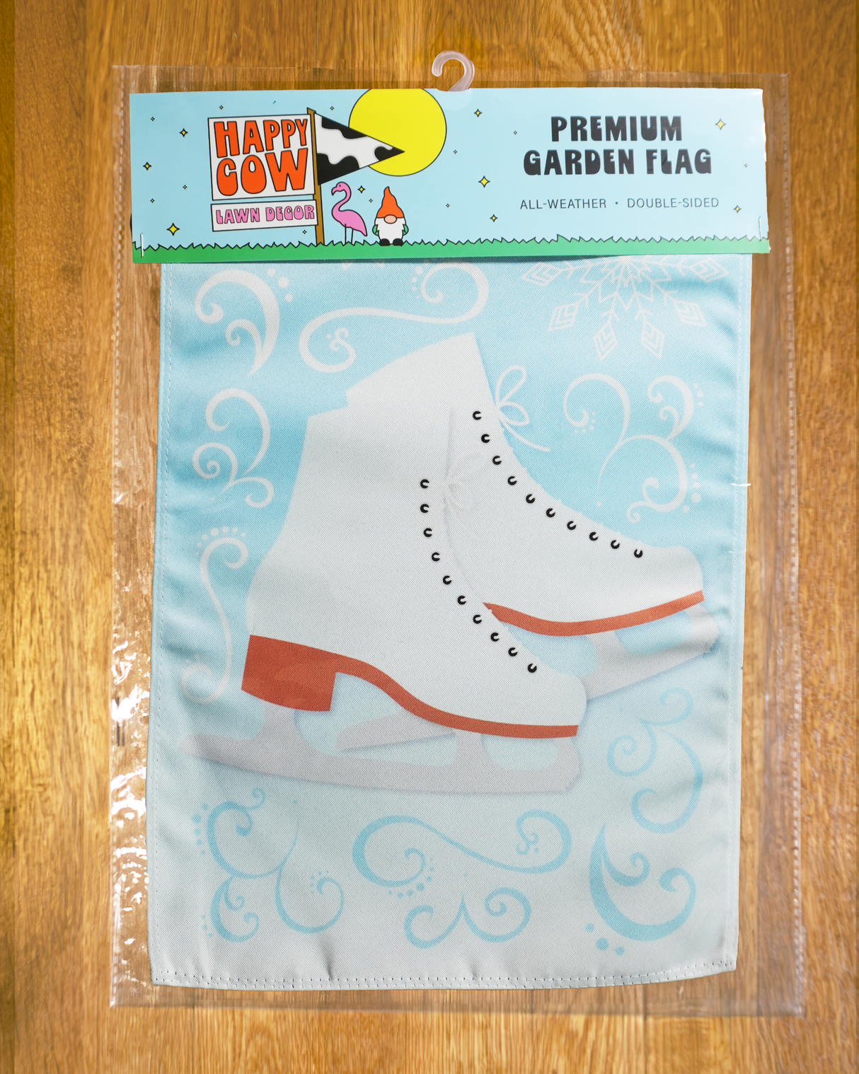Ice Skates Winter Garden Flag #G1619-1