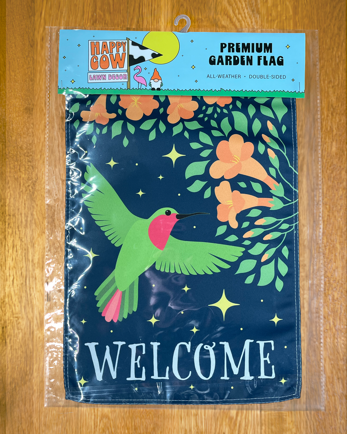 "Welcome" Hummingbird Garden Flag #G2222-1