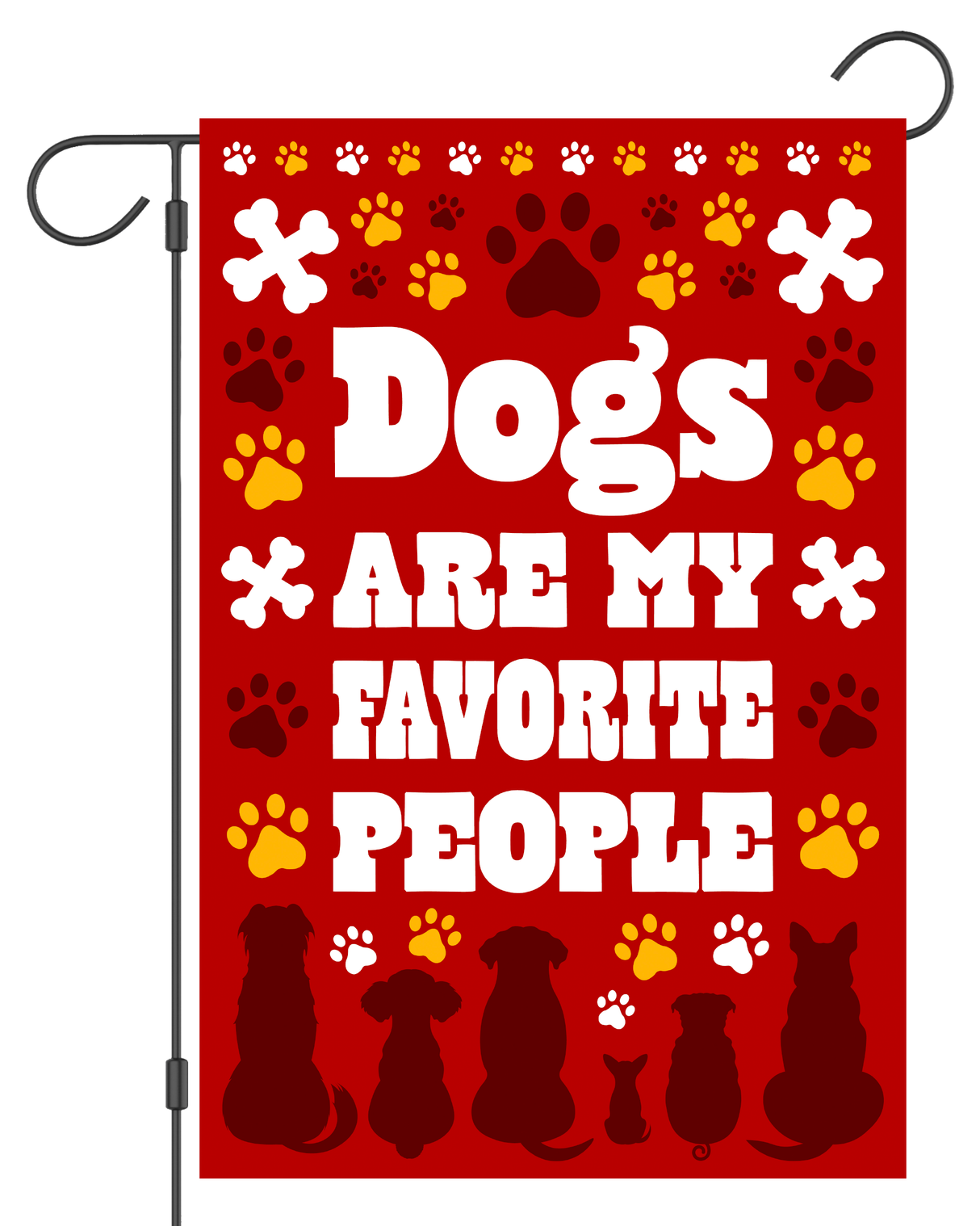 "Dogs are My Favorite People" Garden Flag #G2393-1