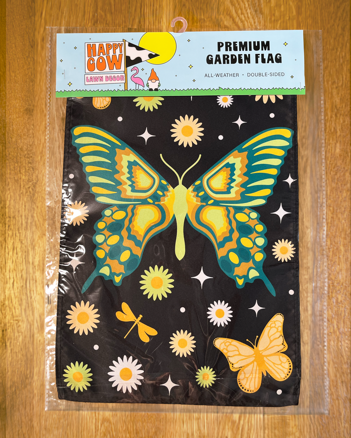 Butterflies, Flowers, and Stars Garden Flag #G2504-1