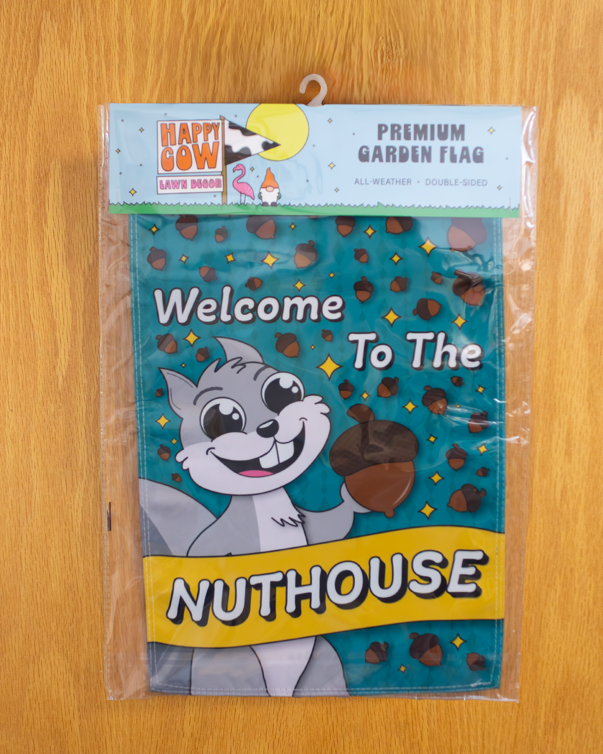 "Welcome to the Nuthouse" Squirrel Garden Flag #G3012