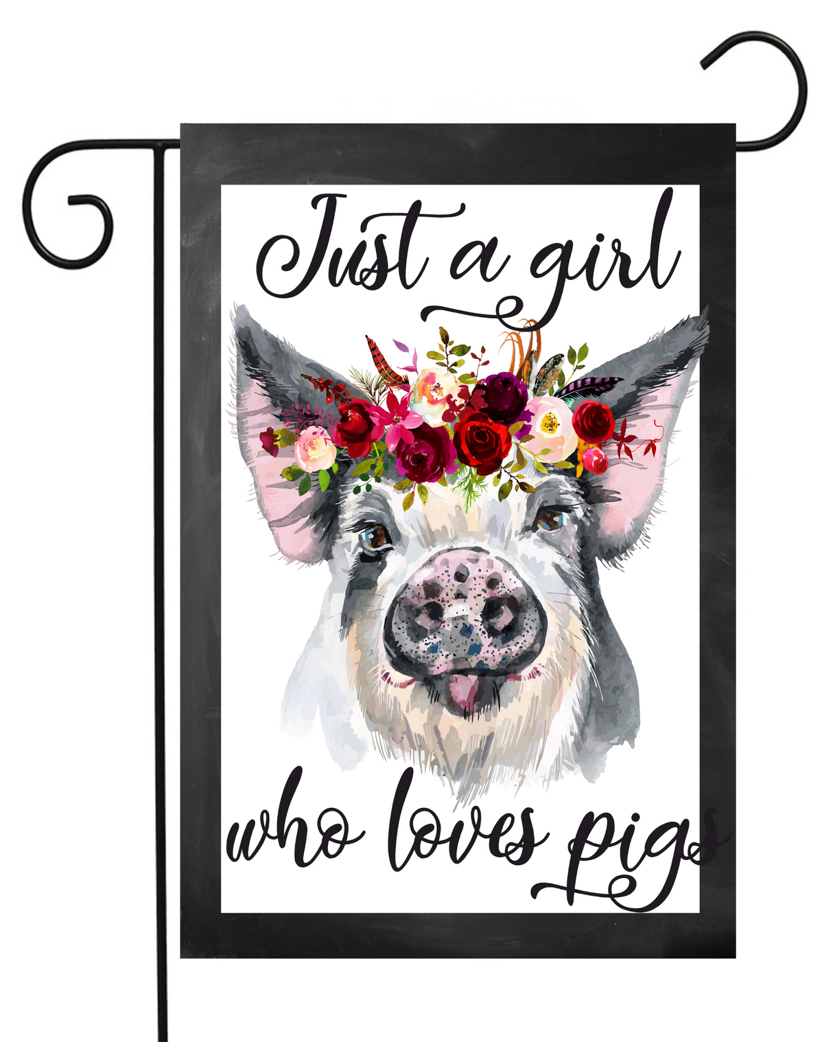 Just a Girl Who Loves Pigs Garden Flag #G2039