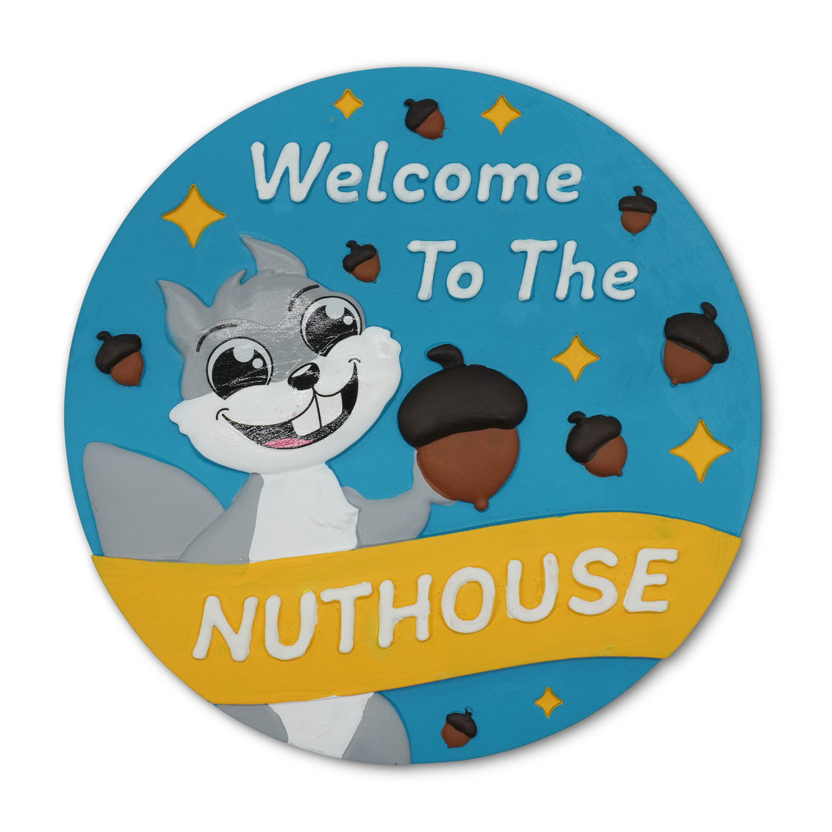 “Welcome to the Nuthouse” Garden Stepping Stone #S1005