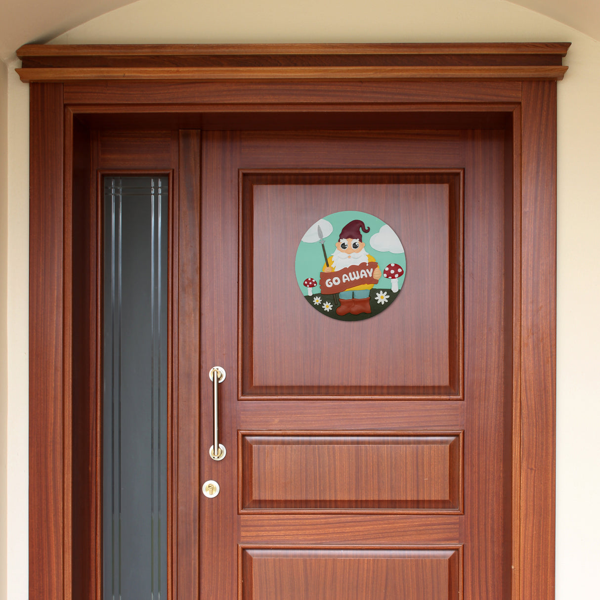 “Go Away Gnome” Garden Stepping Stone #S1011