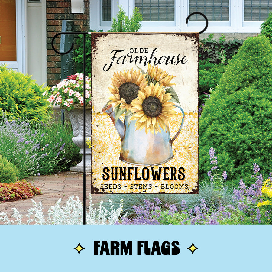 Farm-themed Garden Flags