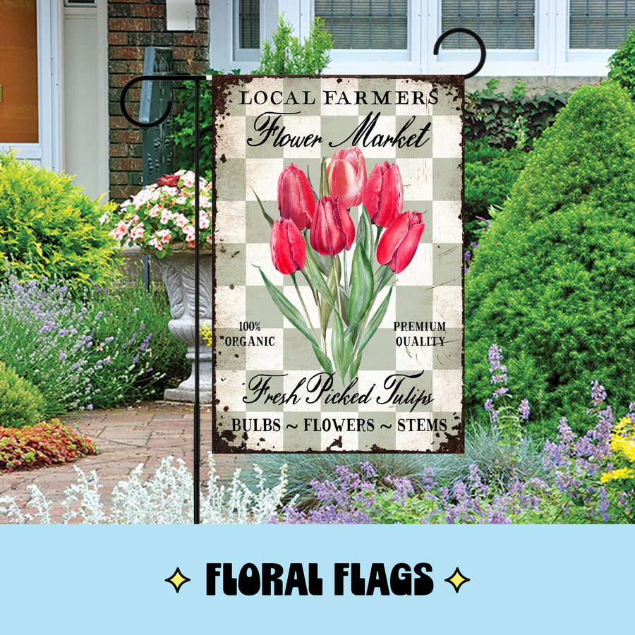 Floral Garden Flags