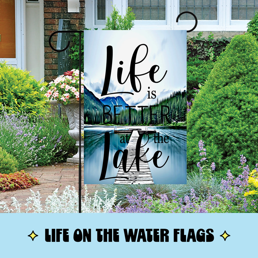 Life on the Water Garden Flags