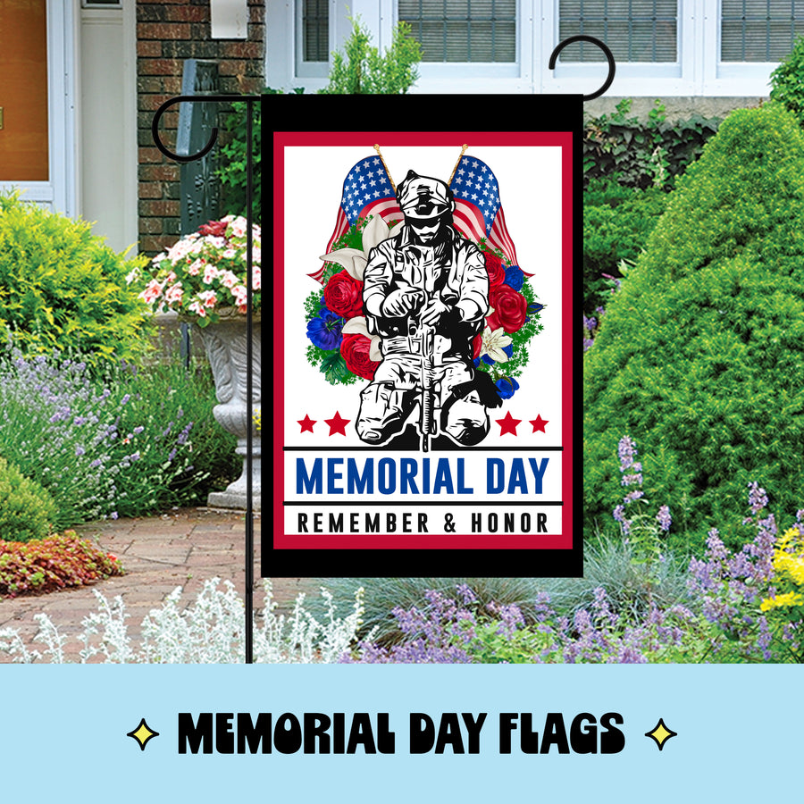 Memorial Day Garden Flags