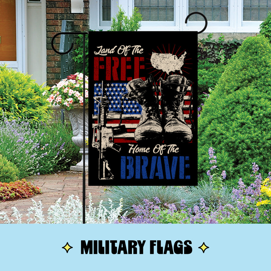 Military Garden Flags