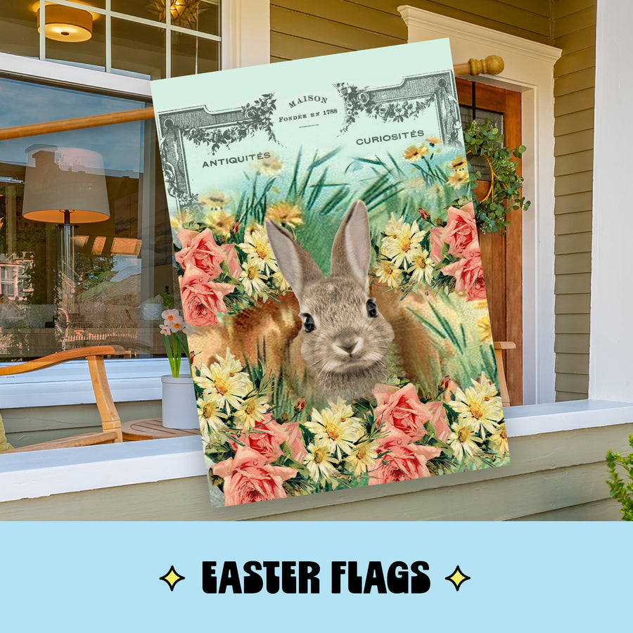 Easter House Flag