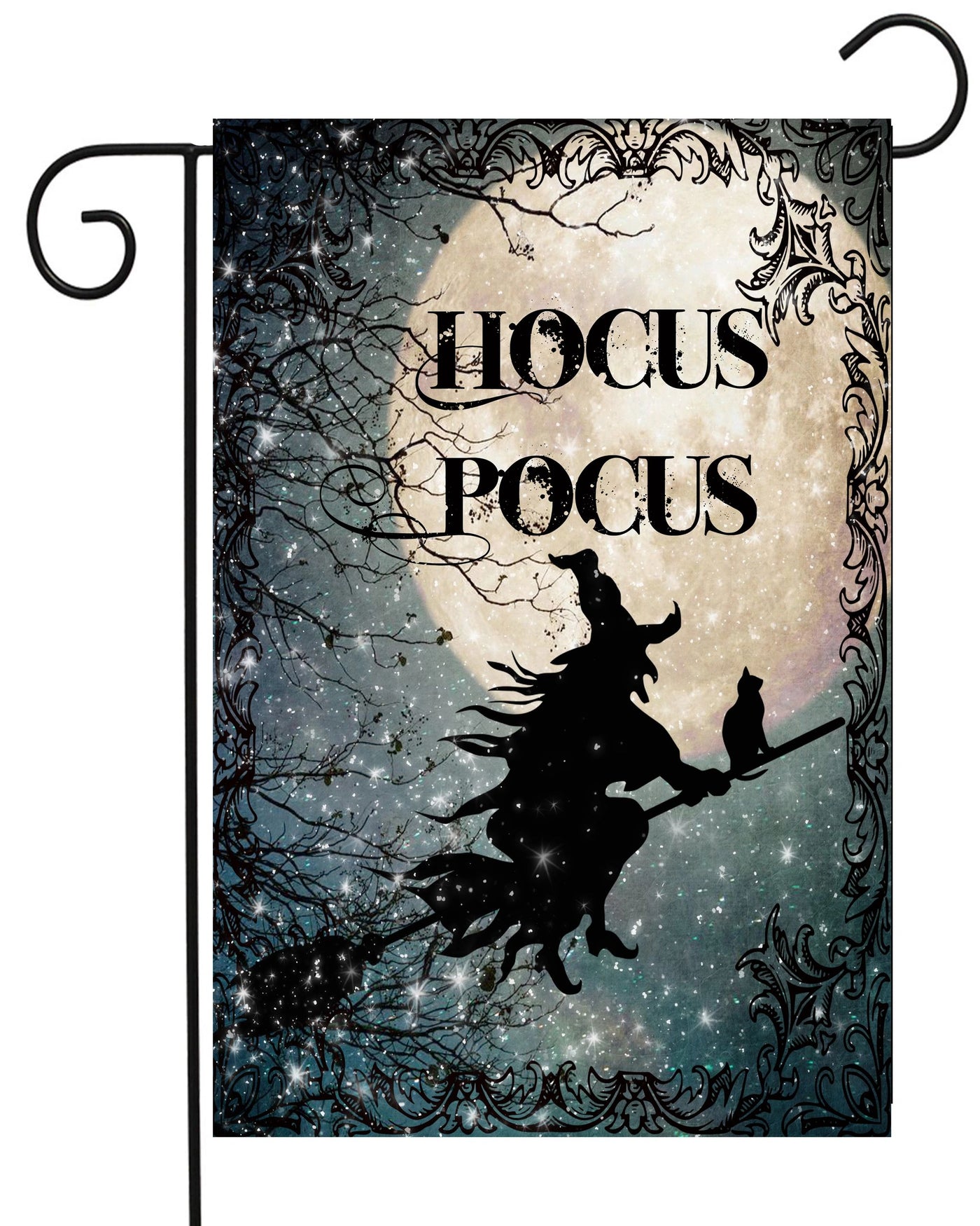 Hocus Pocus Witch Flying Garden Flag #G2468