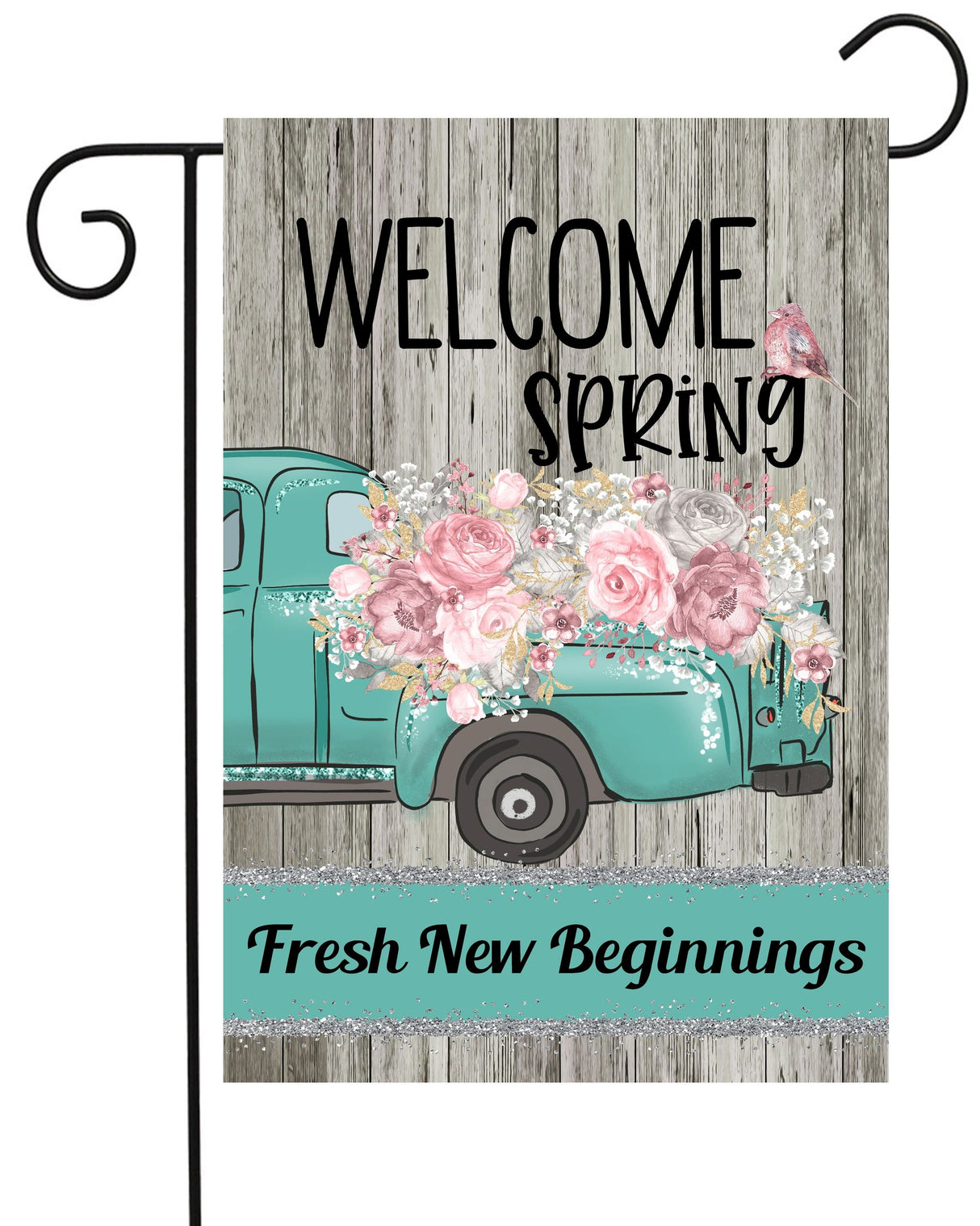 Welcome Spring New Beginnings Garden Flag #G2210