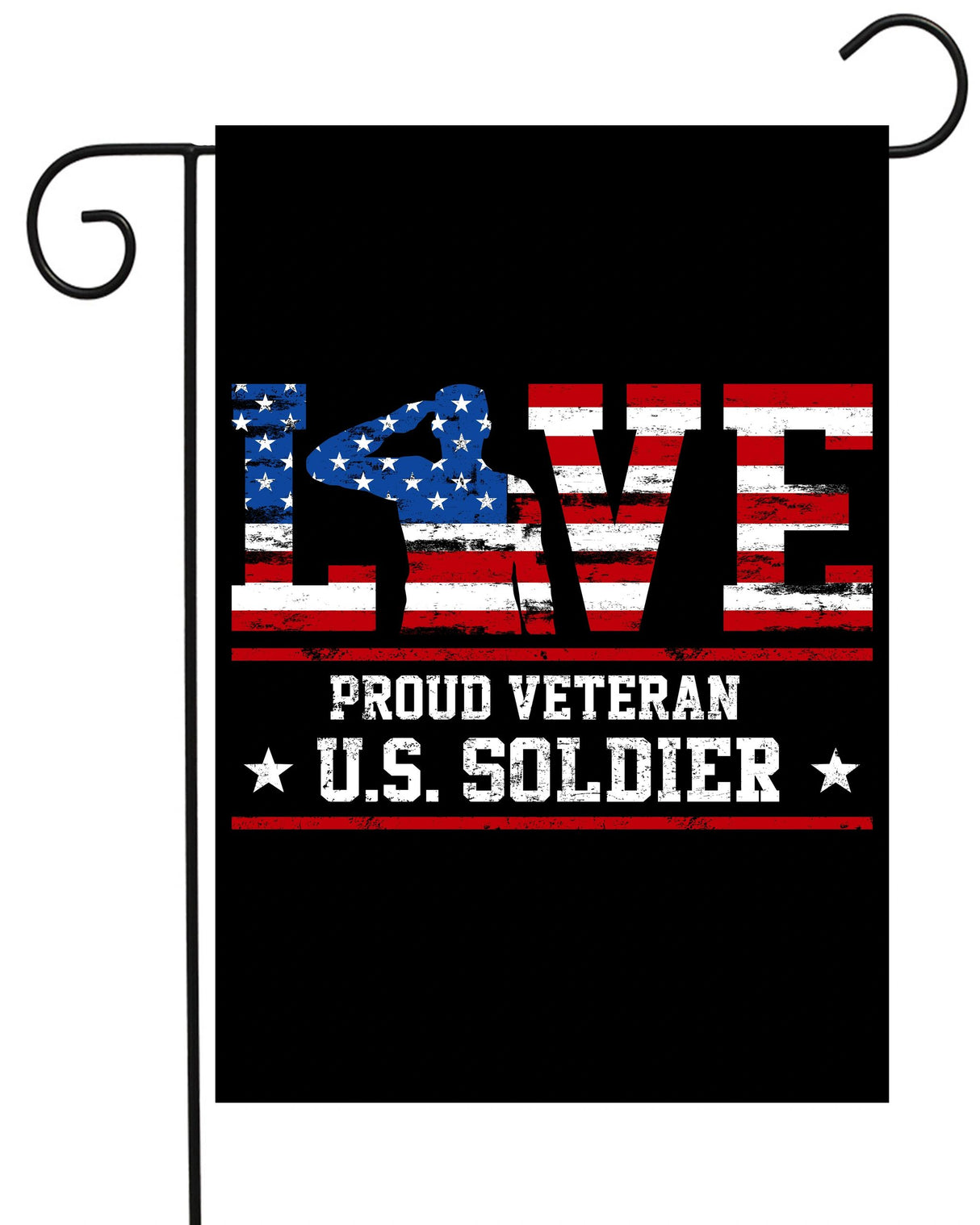 Love Proud US Soldier Garden Flag #G2267