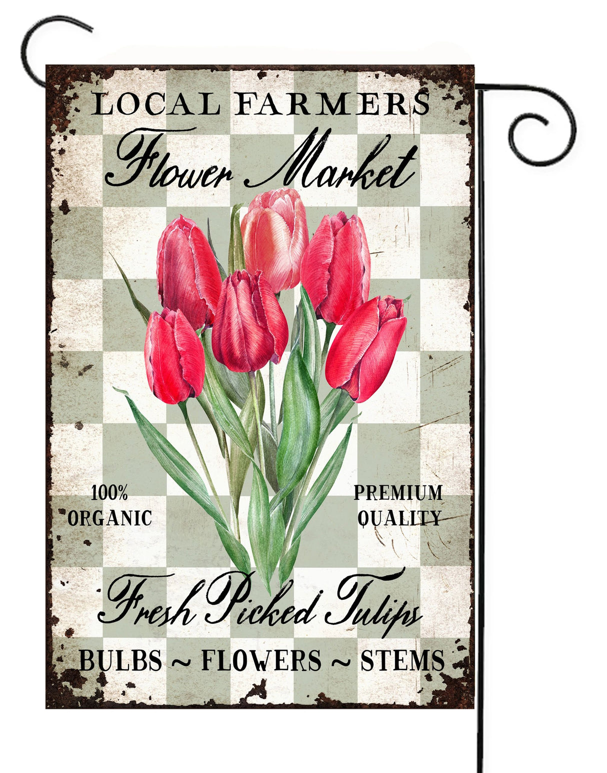 Flower Market Garden Flag #G2503