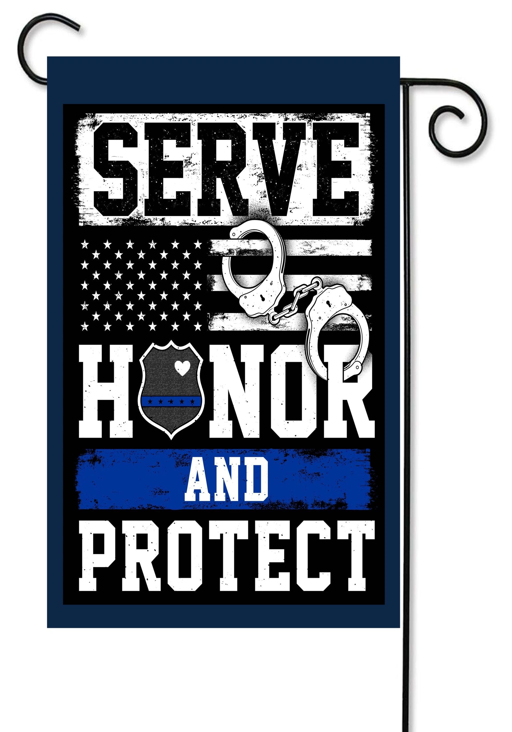 Serve Honor Protect Garden Flag #G2024