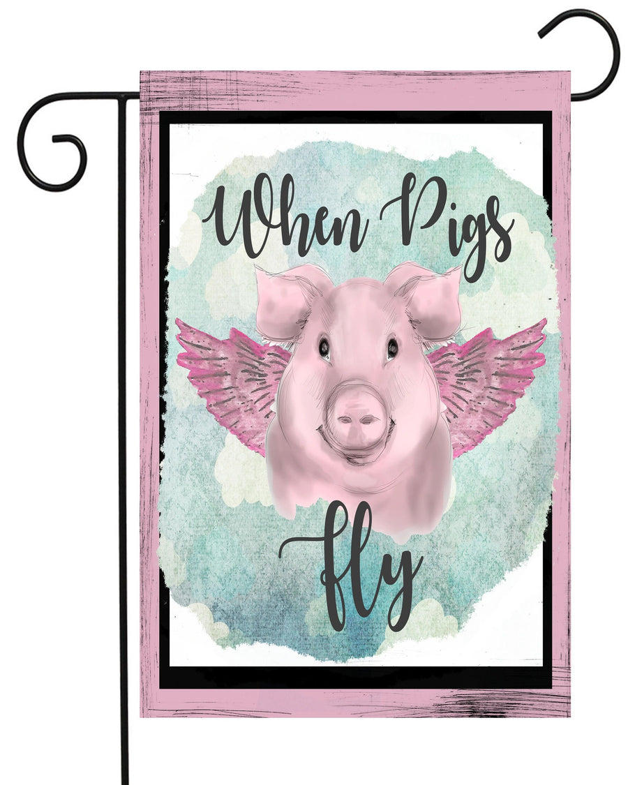 Pigs Fly Garden Flag #G2245