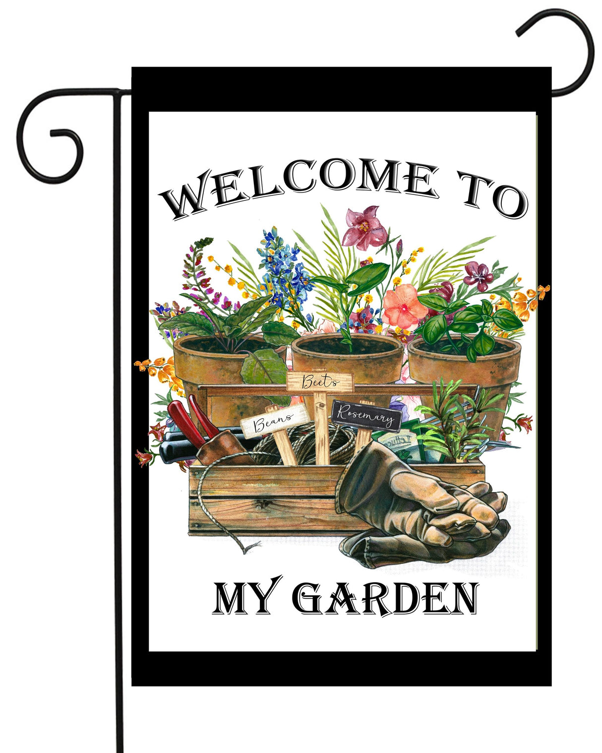 Welcome to my Garden Garden Flag #G2447