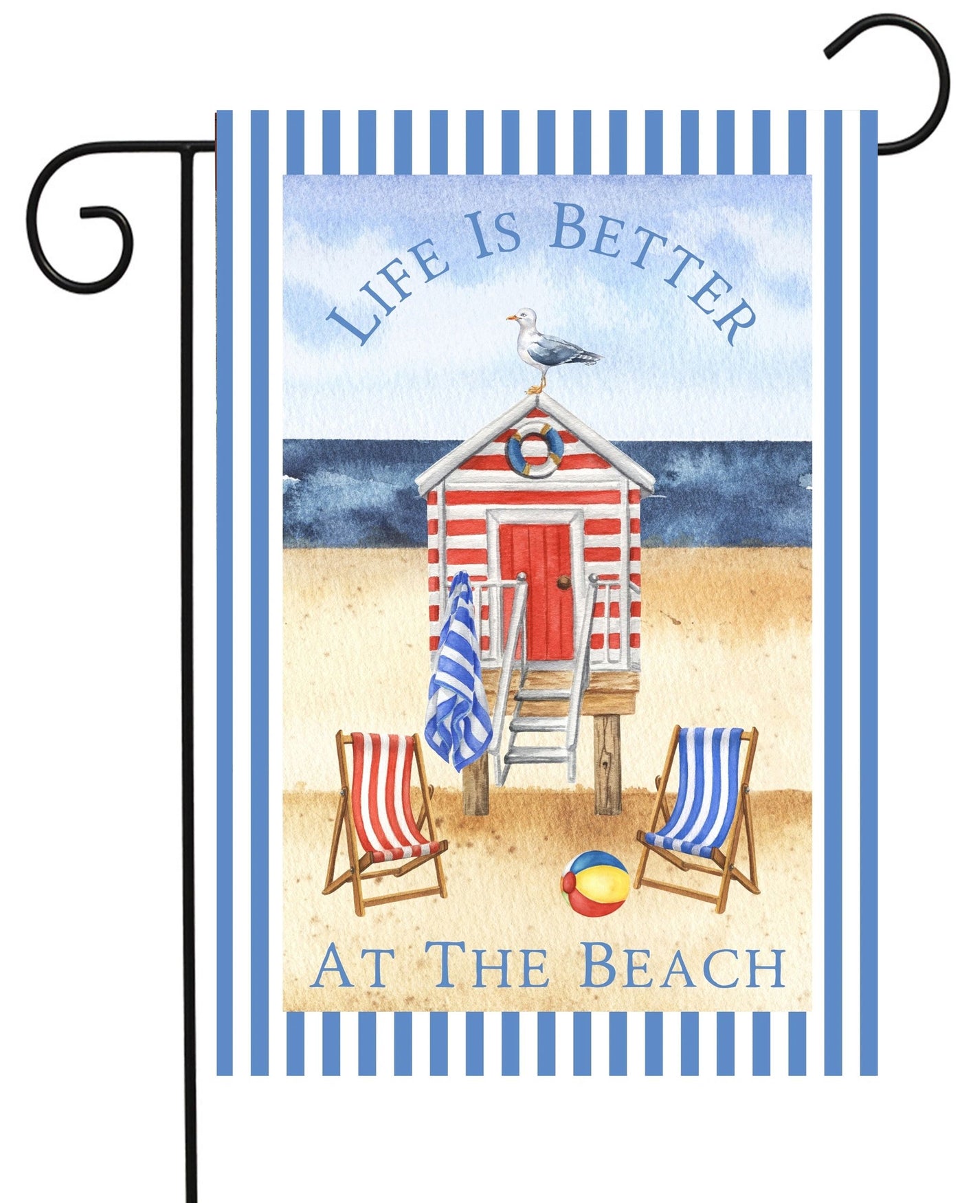 Life Is Better at the Beach Garden Flag #G2231