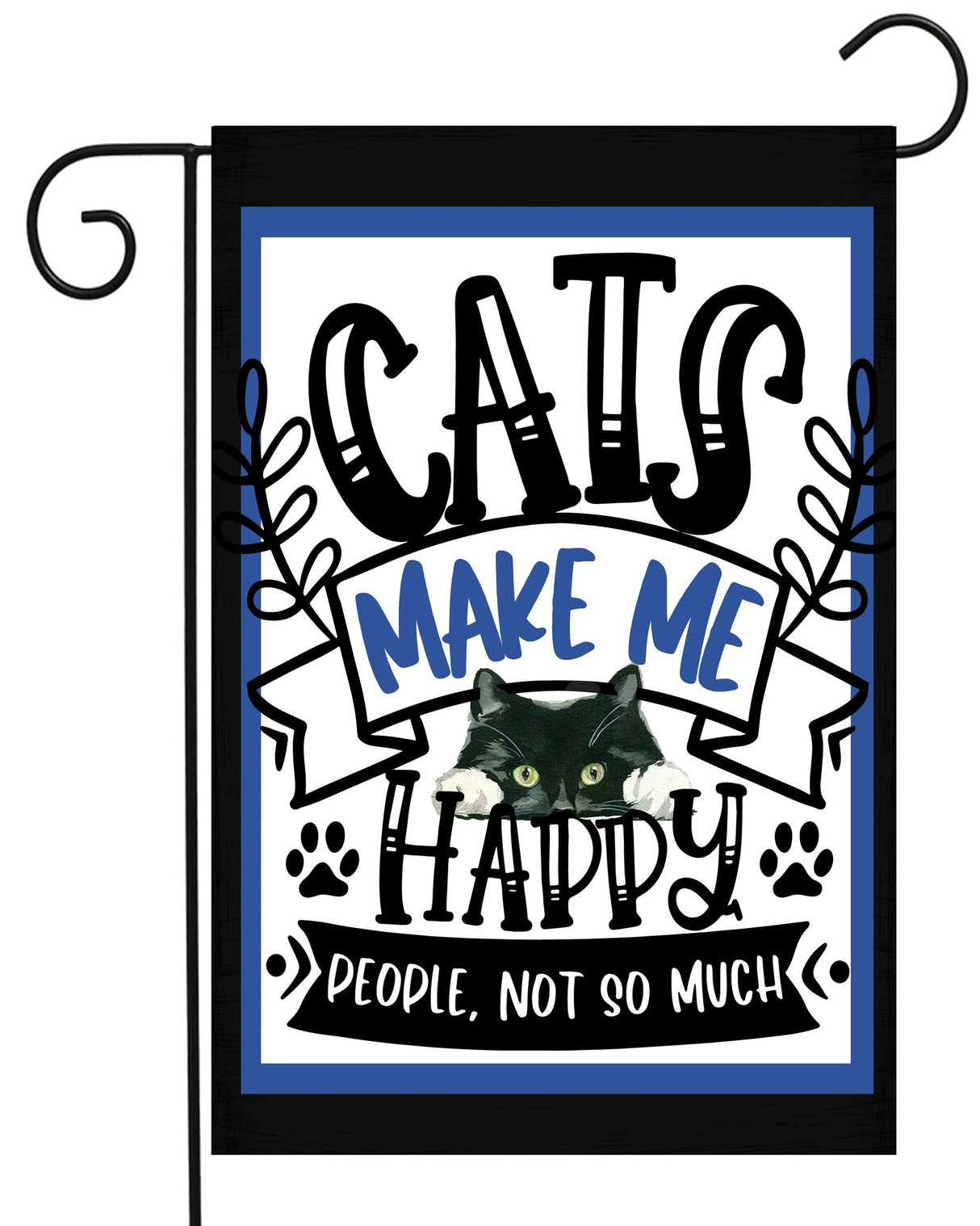 Cats Make Me Happy Garden Flag #G2398