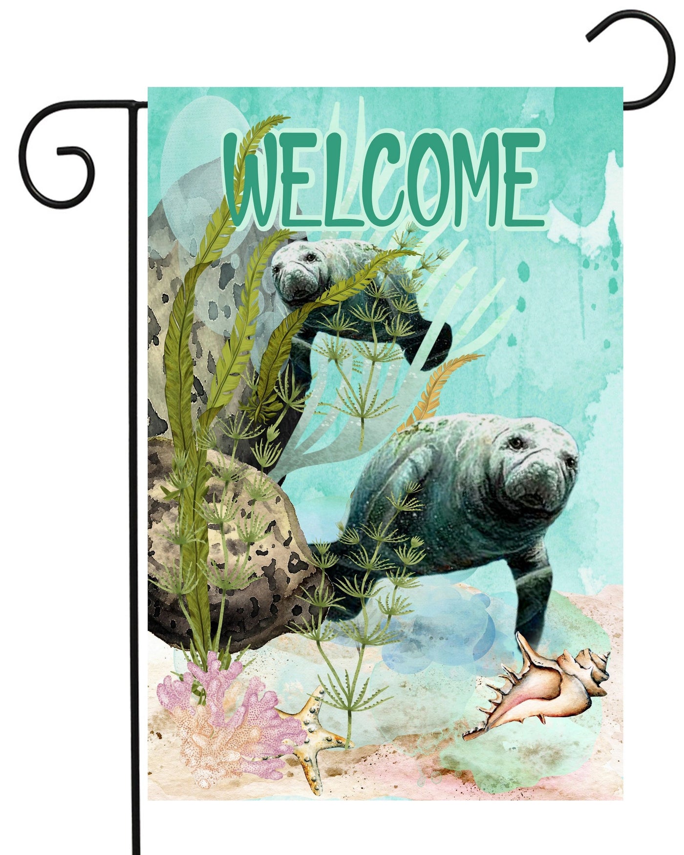 Welcome Manatee Garden Flag #G2404