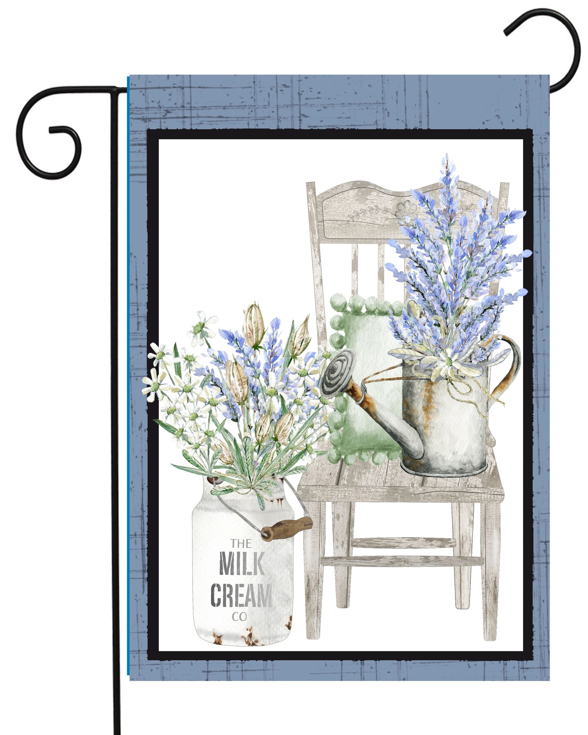 Chair Lavender Garden Flag #G2316