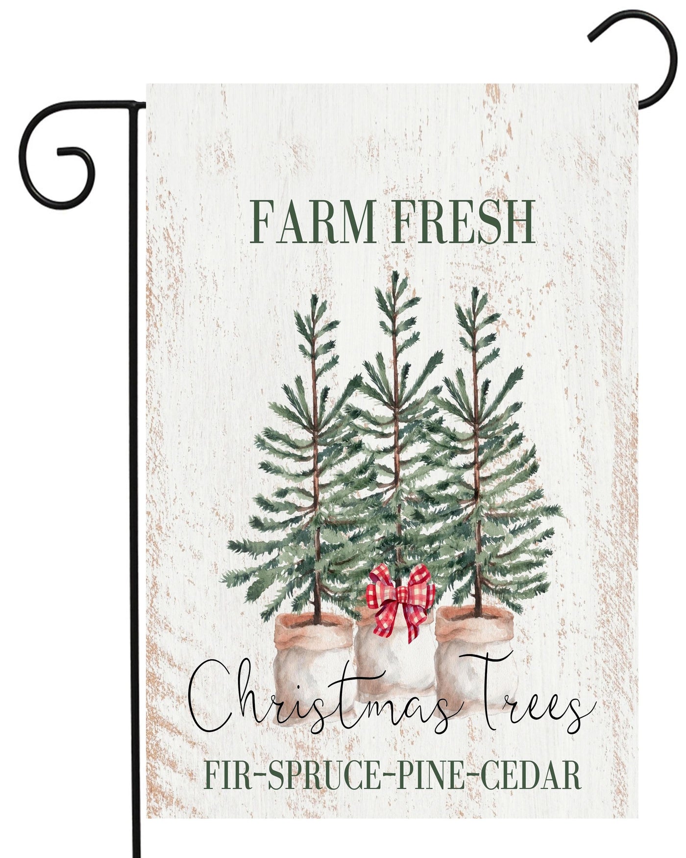 Farm Fresh Christmas Trees Garden Flag #G2355