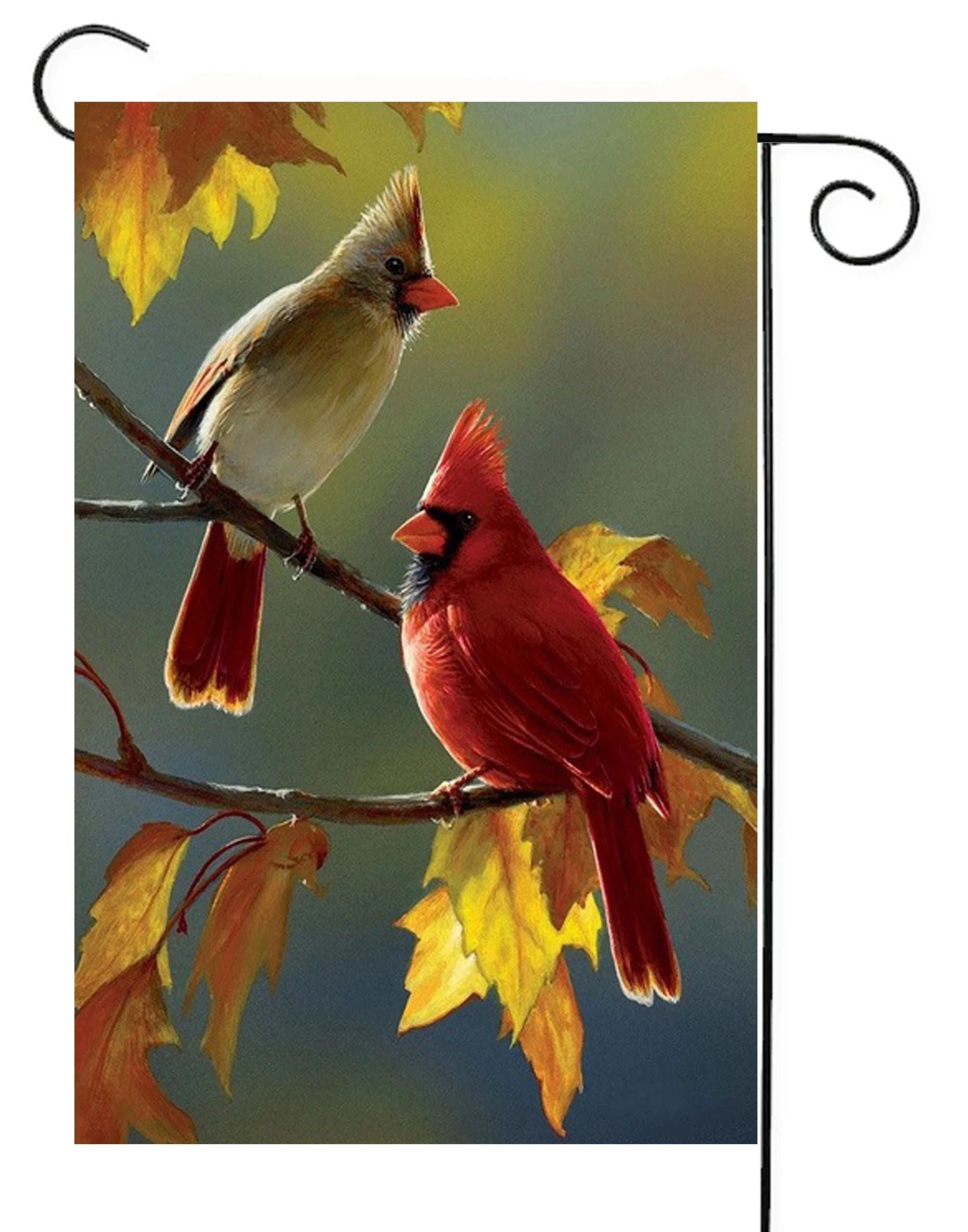 Male Female Cardinals Garden Flag #G2382