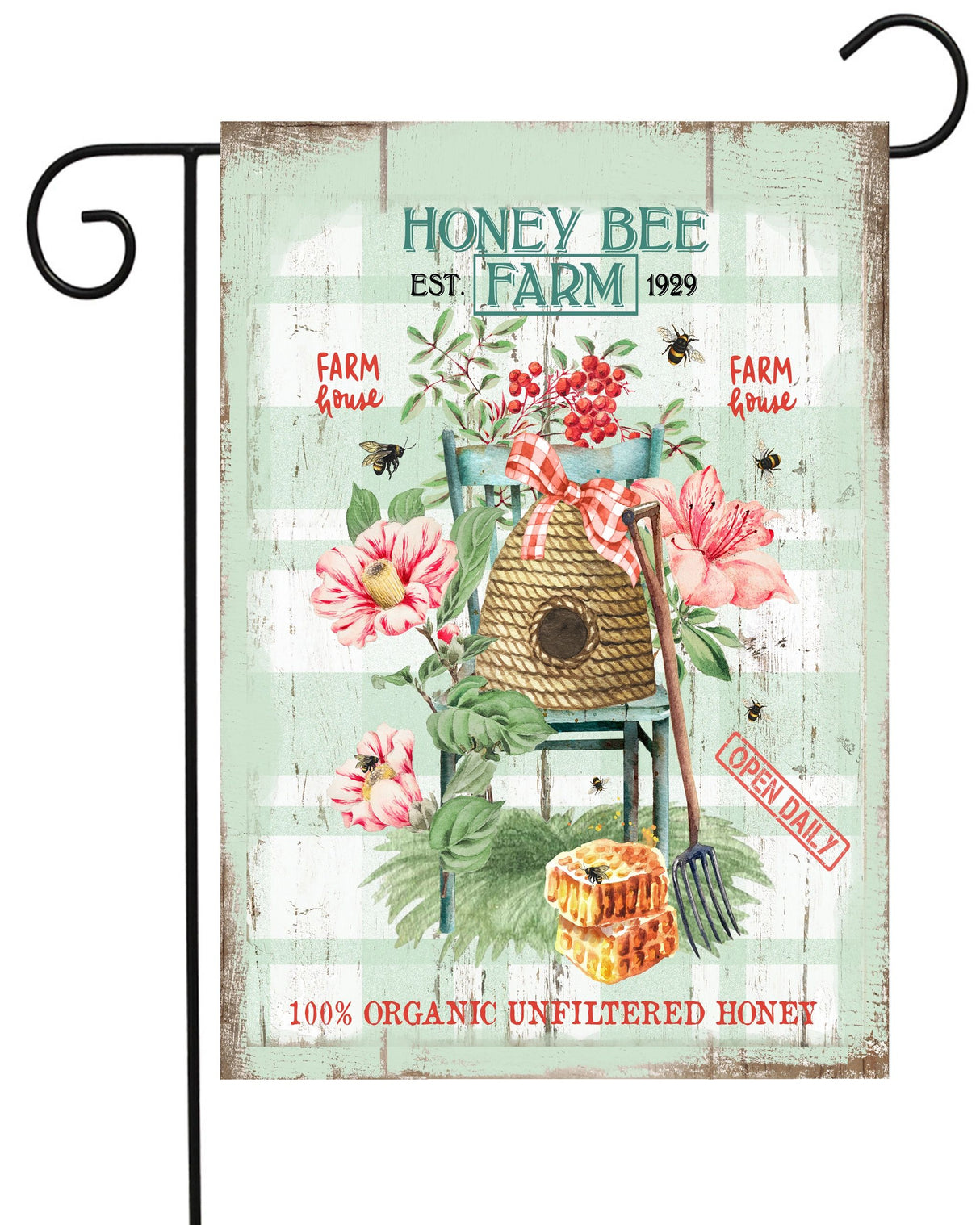 Honey Bee Farm Garden Flag #G2221