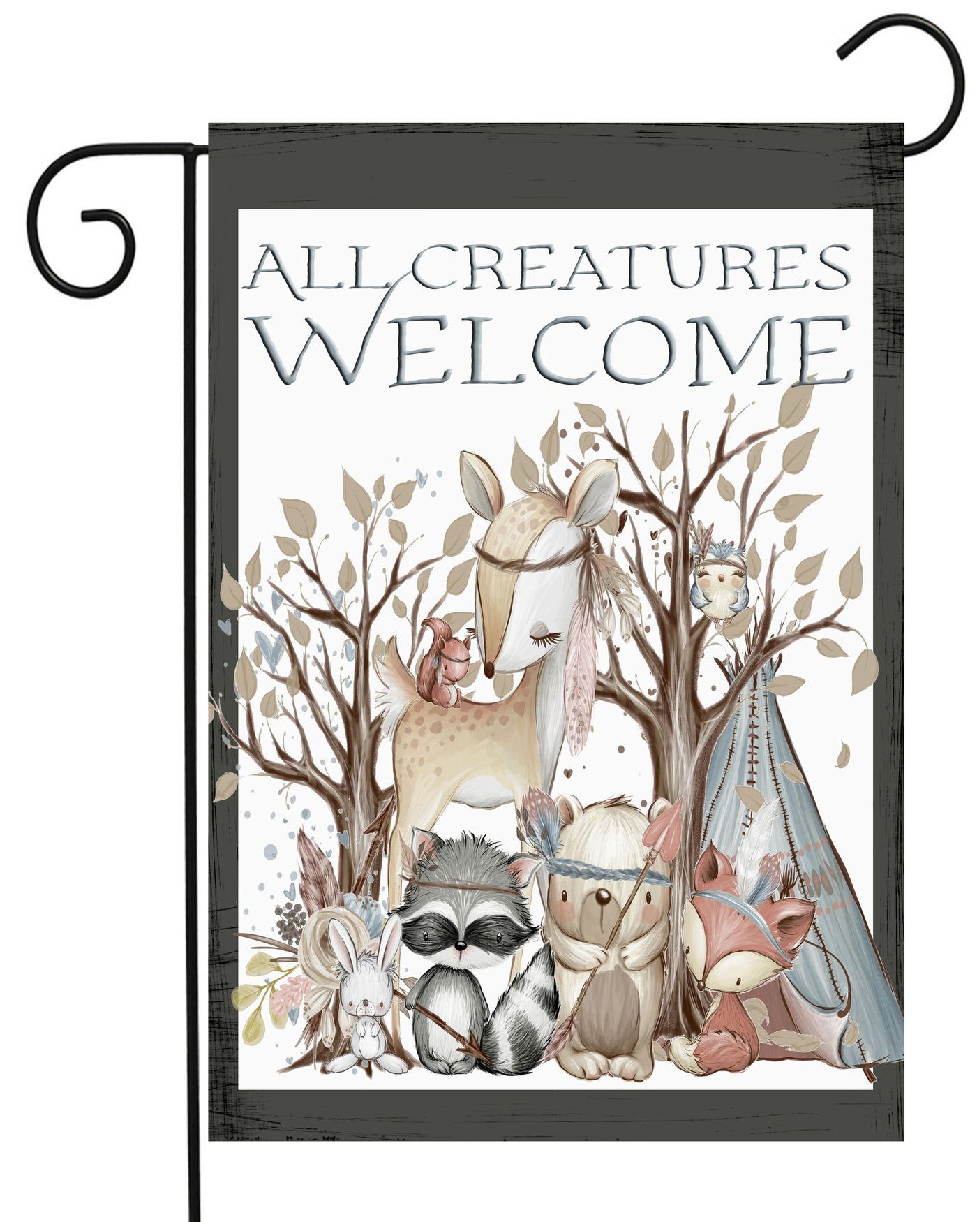 All Creatures Welcome Garden Flag #G2315