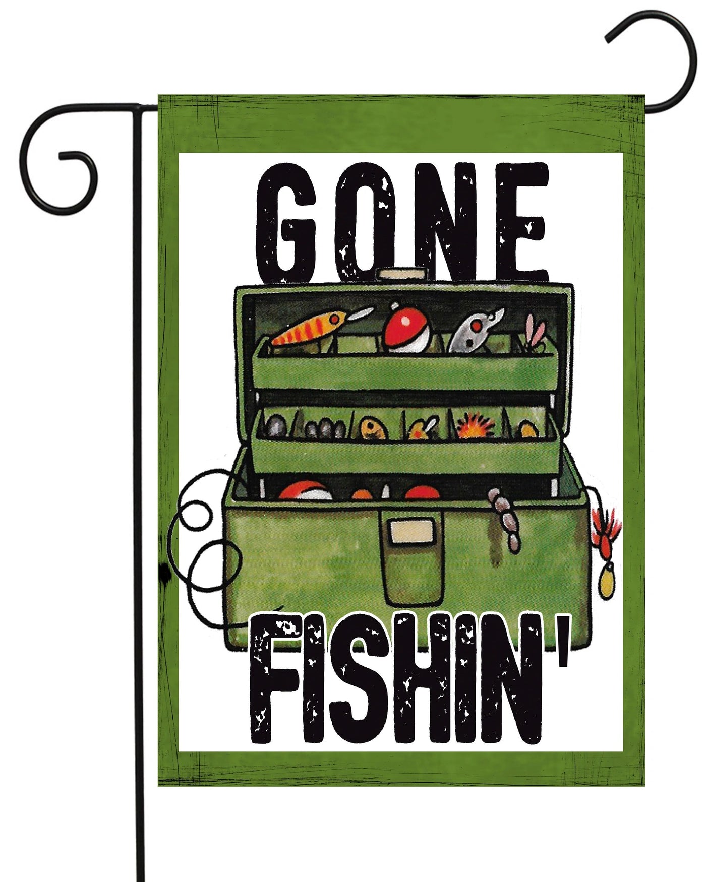 Gone Fishin' Garden Flag #G2276