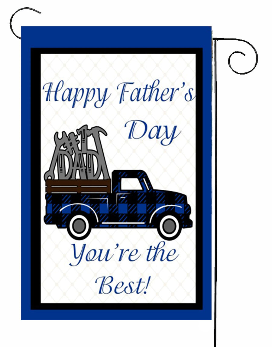 Happy Father's Day Truck Garden Flag #G2518