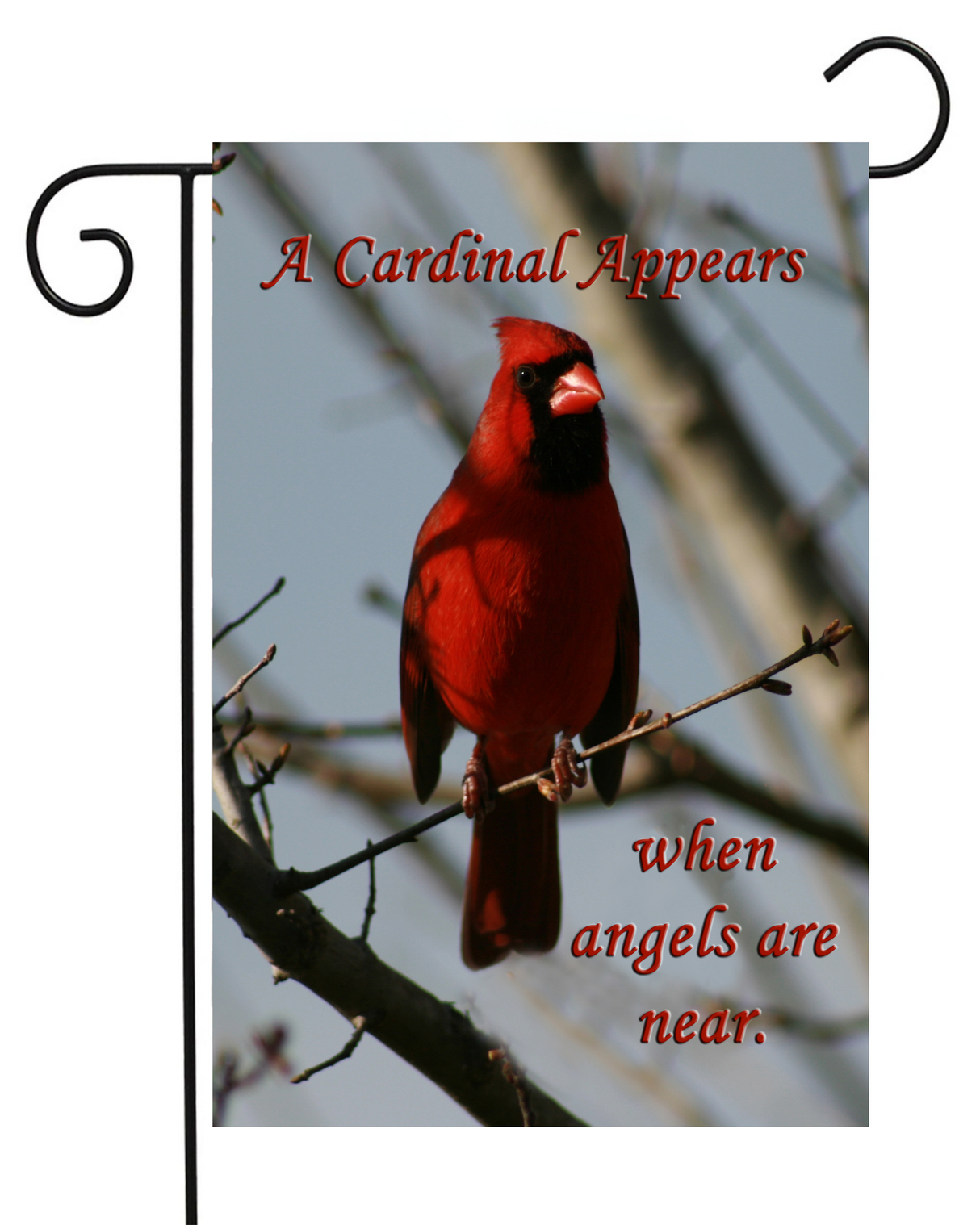 A Cardinal Appears Garden Flag #G1985