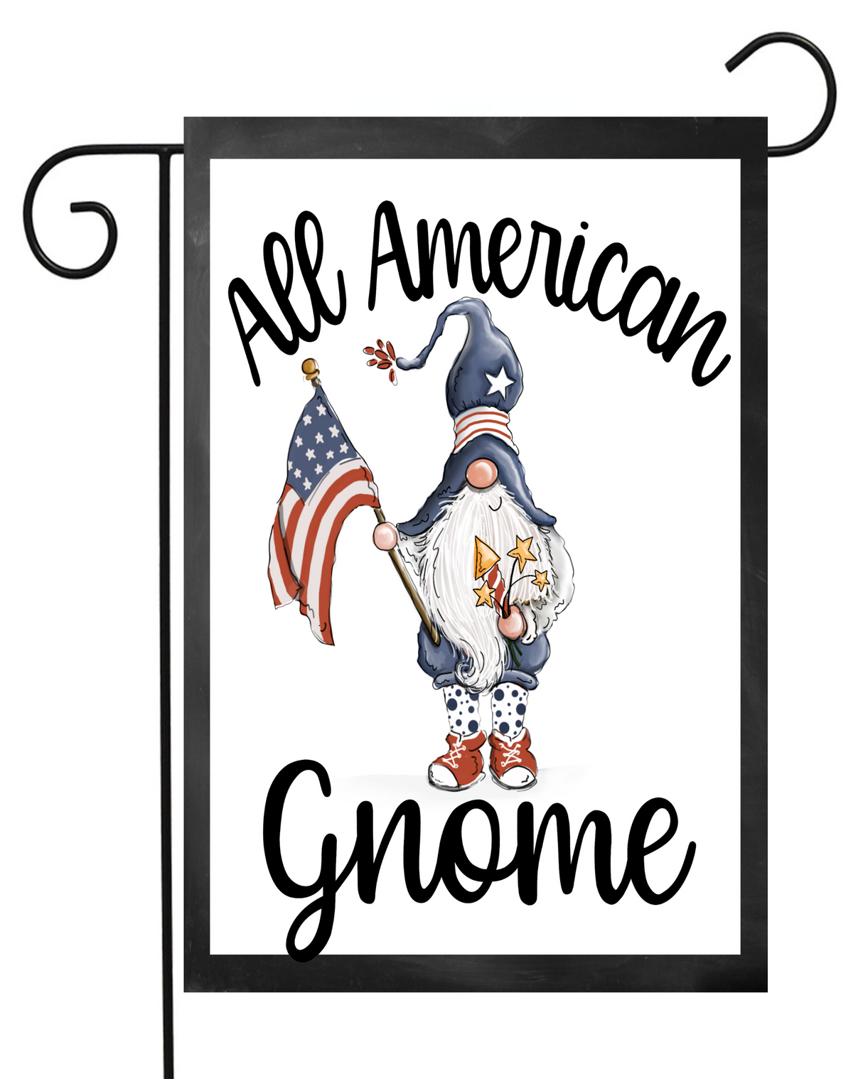 All American Gnome Garden Flag #G2369