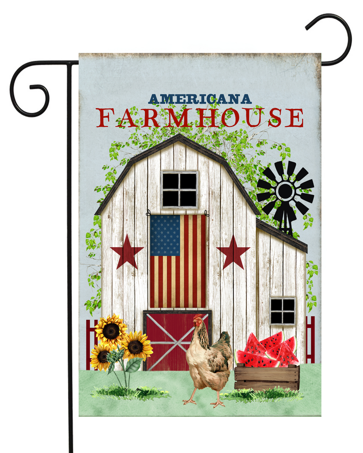 Americana Farmhouse Garden Flag #G2110