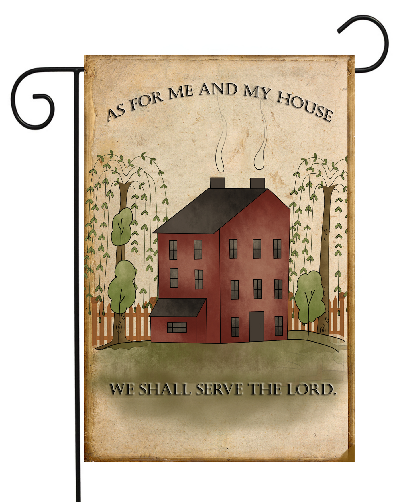 As For Me and My House, We Shall Serve the Lord Garden Flag #G1658