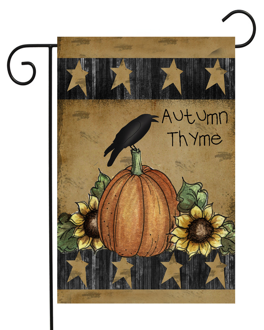 Autumn Thyme Fall Garden Flag #G1124