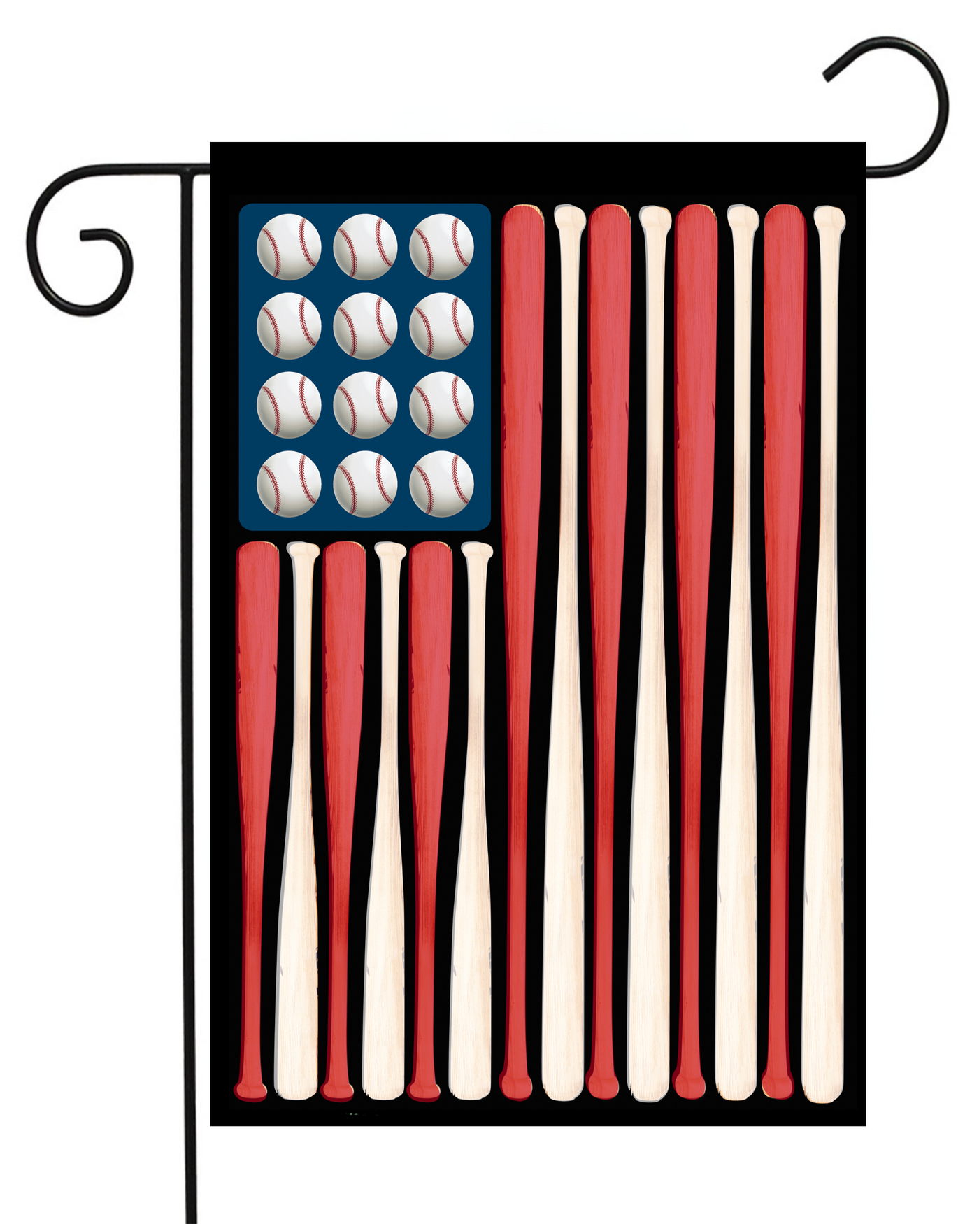 Baseball Bats & Balls Garden Flag #G1466