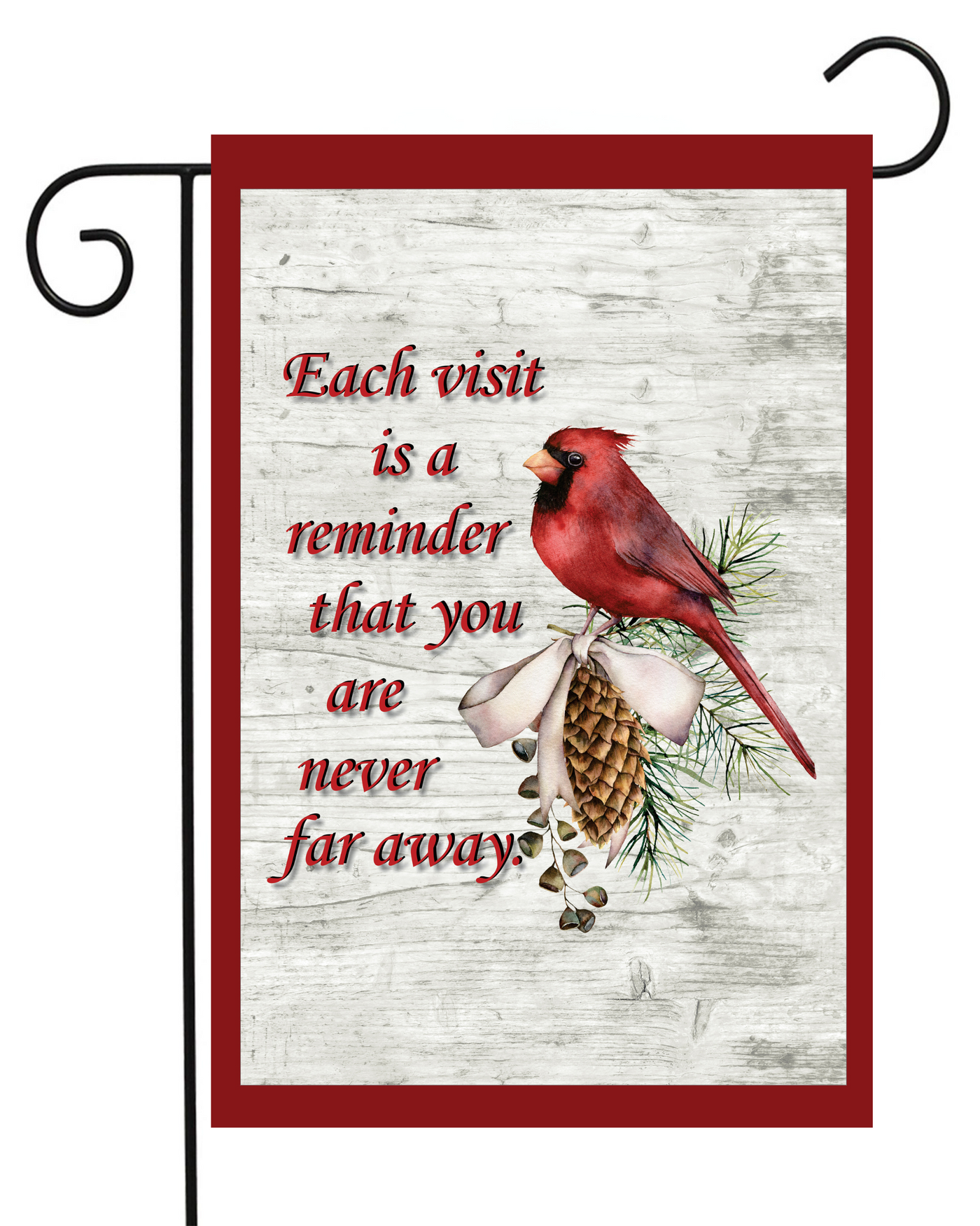 Bereavement Cardinals Garden Flag #G1748