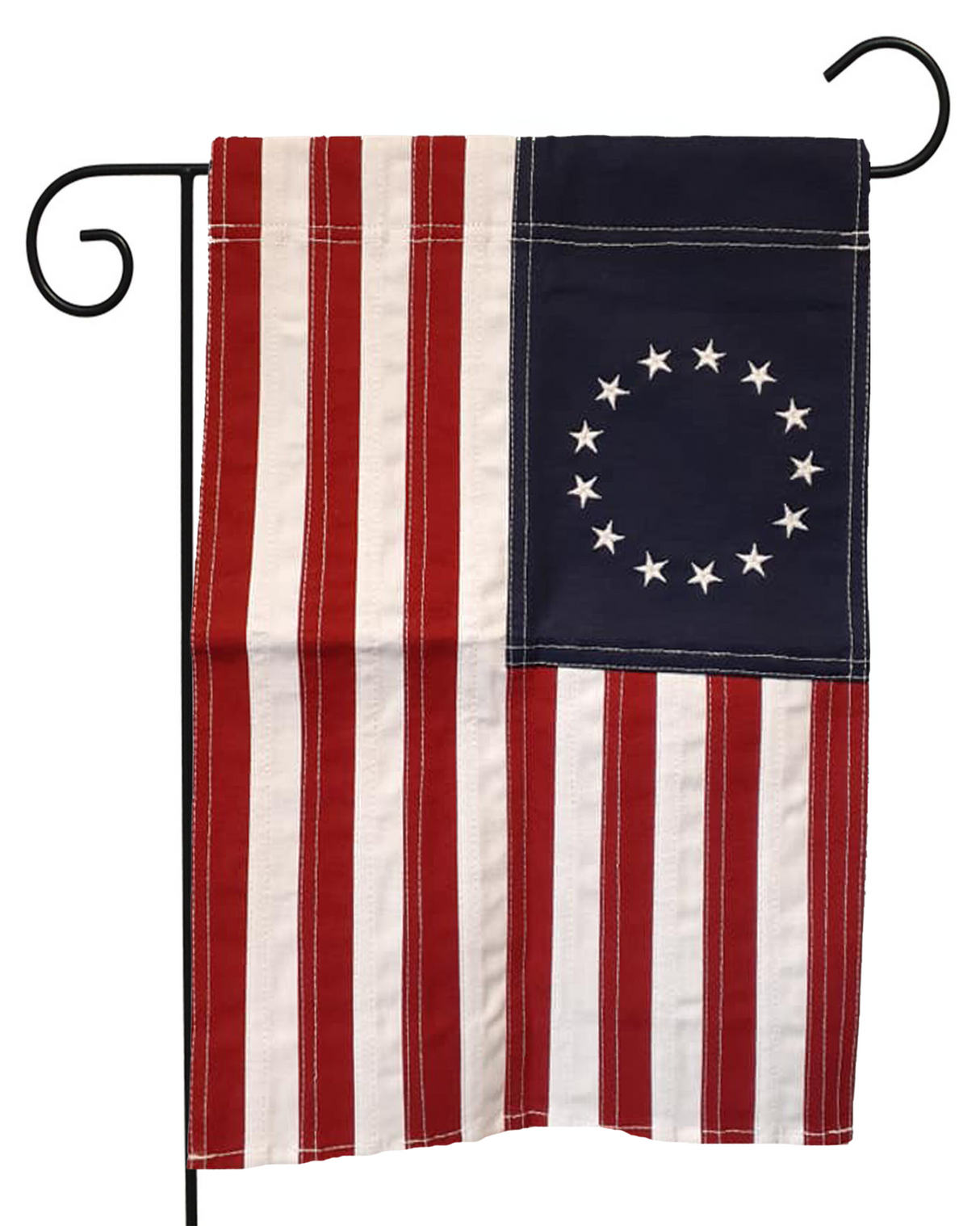 Betsy Ross Cotton Stitched Garden Flag #G2160