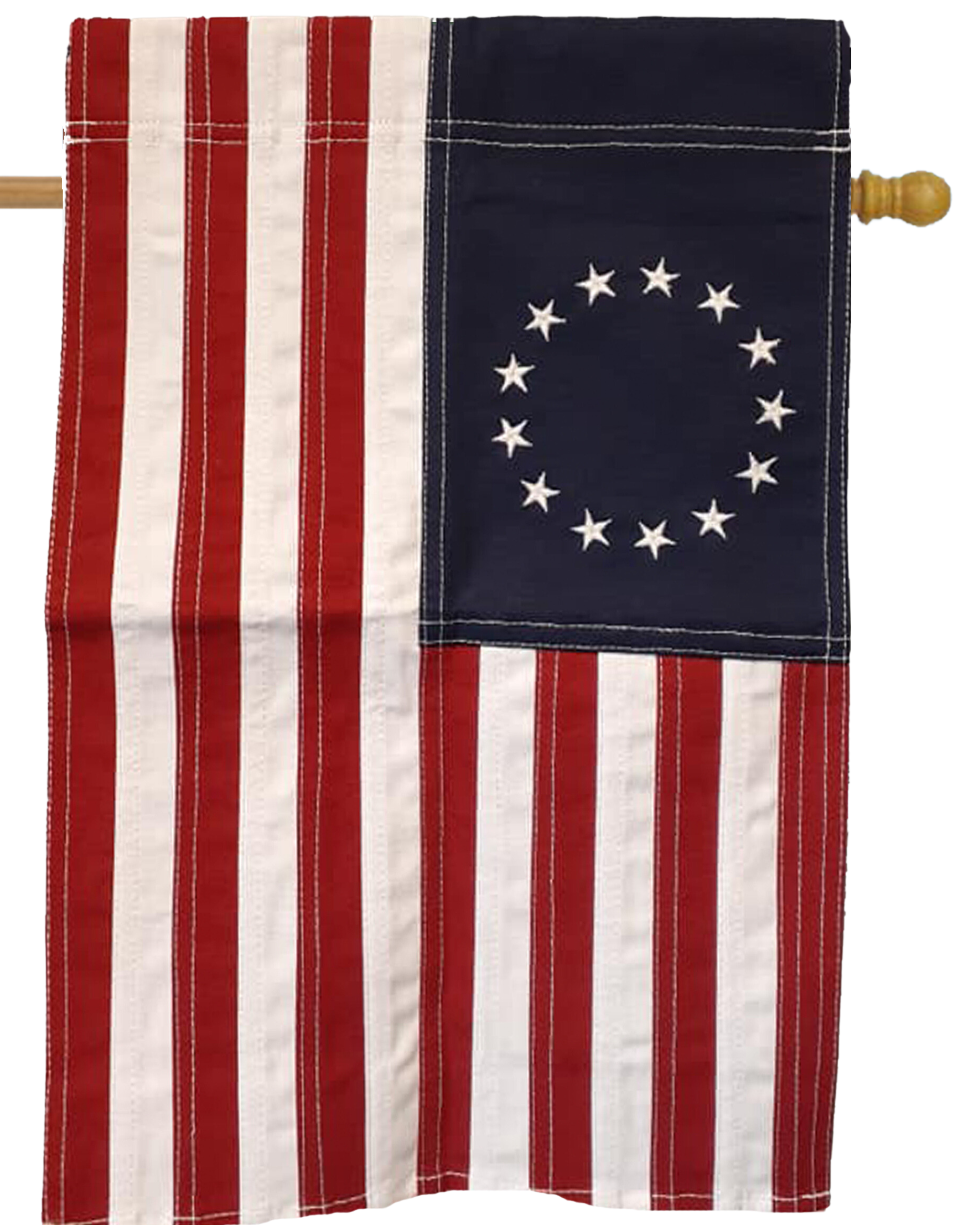 Betsy Ross Cotton Stitched House Flag #H2160