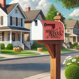 "Bills, Bills, Bills!" Striped Style Mailbox Cover #MC0002