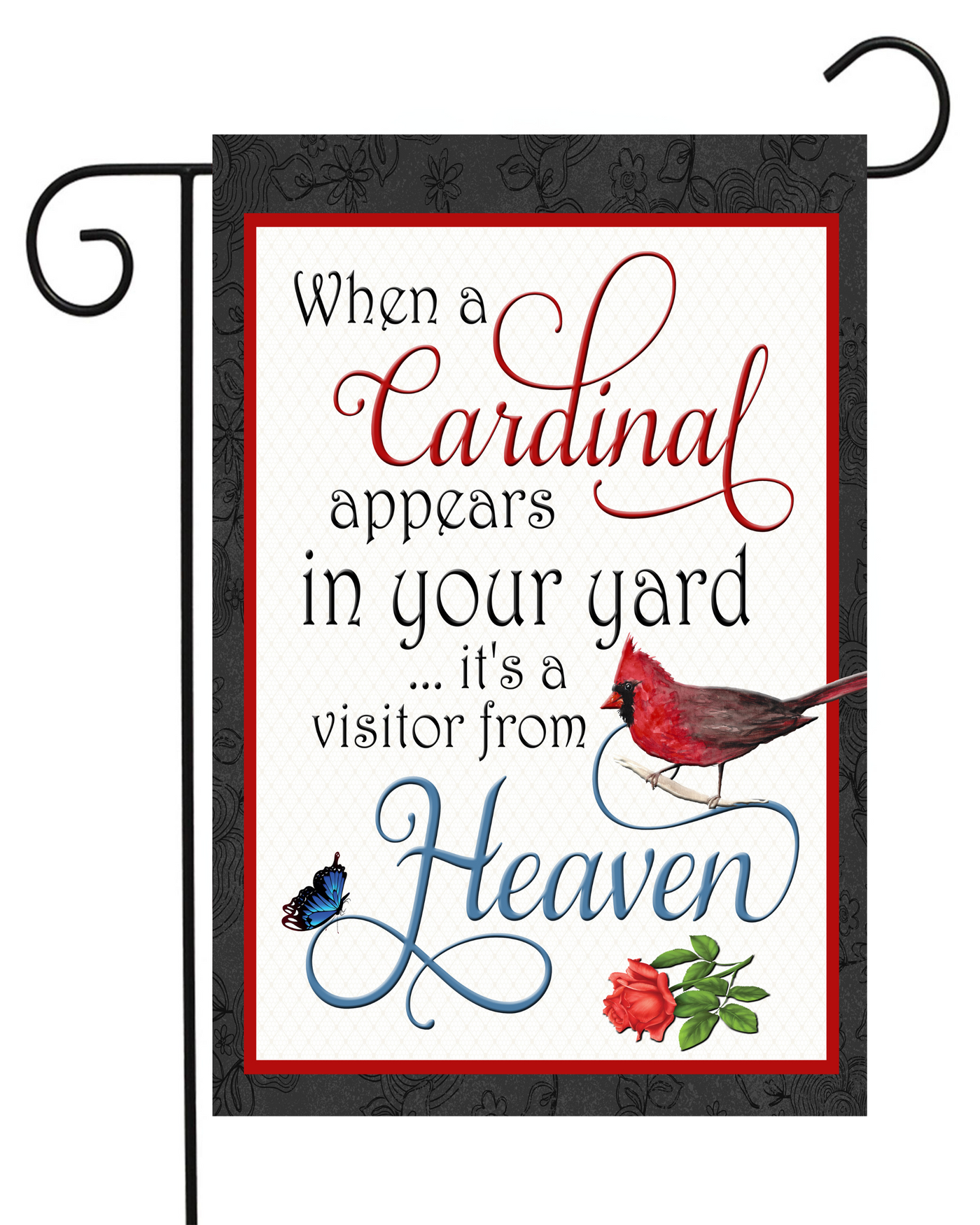 Cardinal in Your Yard Bereavement Garden Flag #G1246