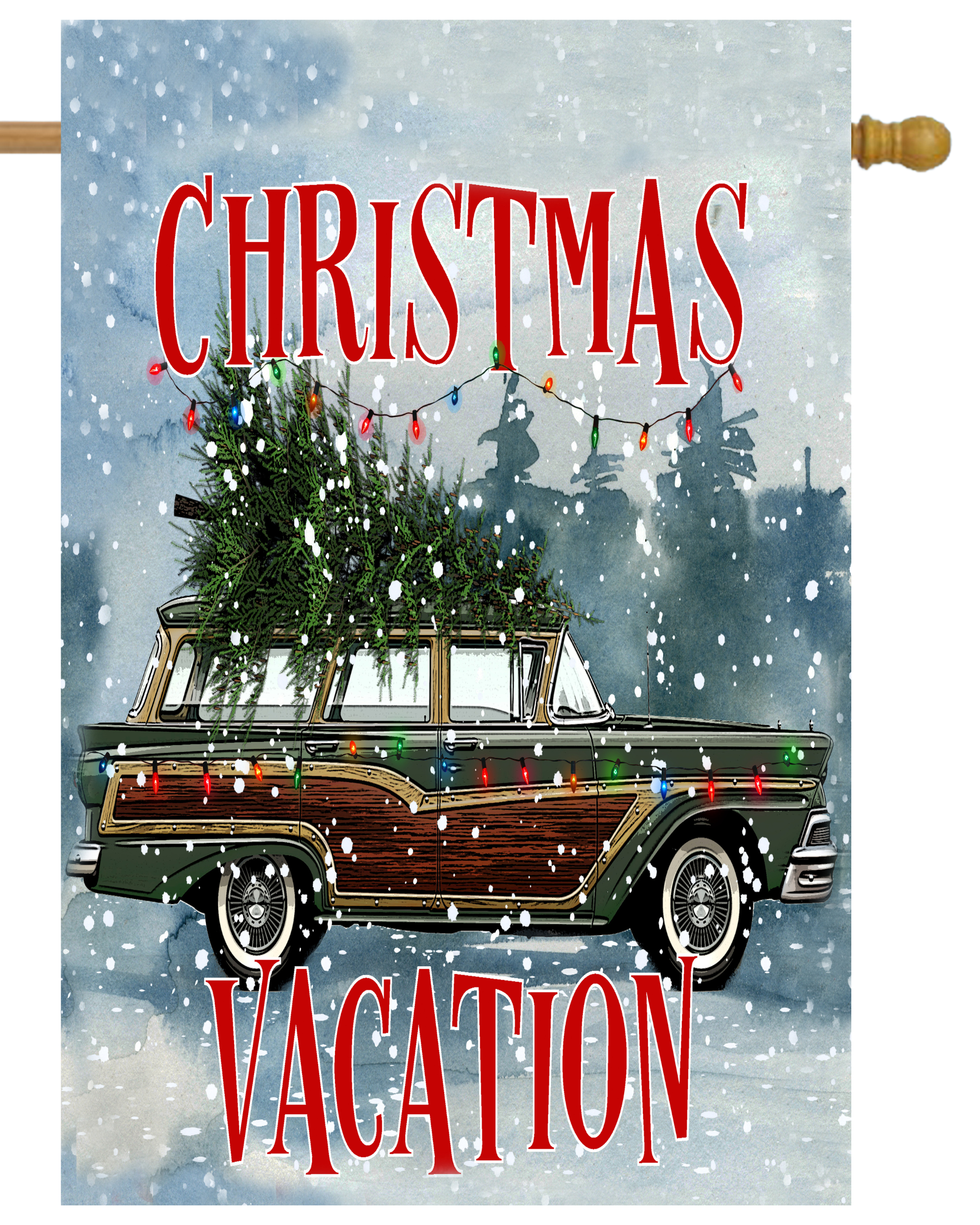 Christmas Vacation House Flag # H1202