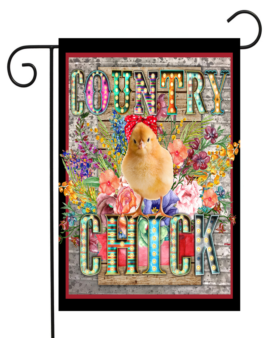 Country Chick Garden Flag #G1895