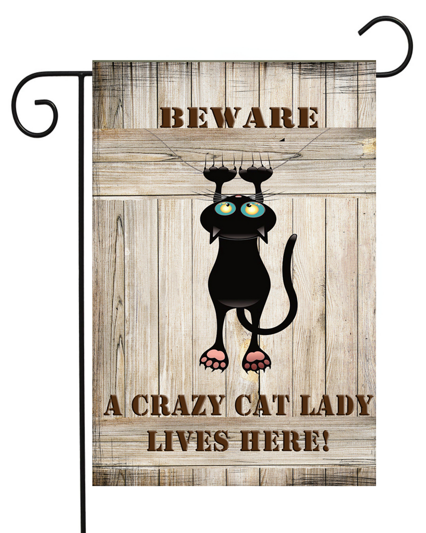 Crazy Cat Lady Lives Here Garden Flag #G1053