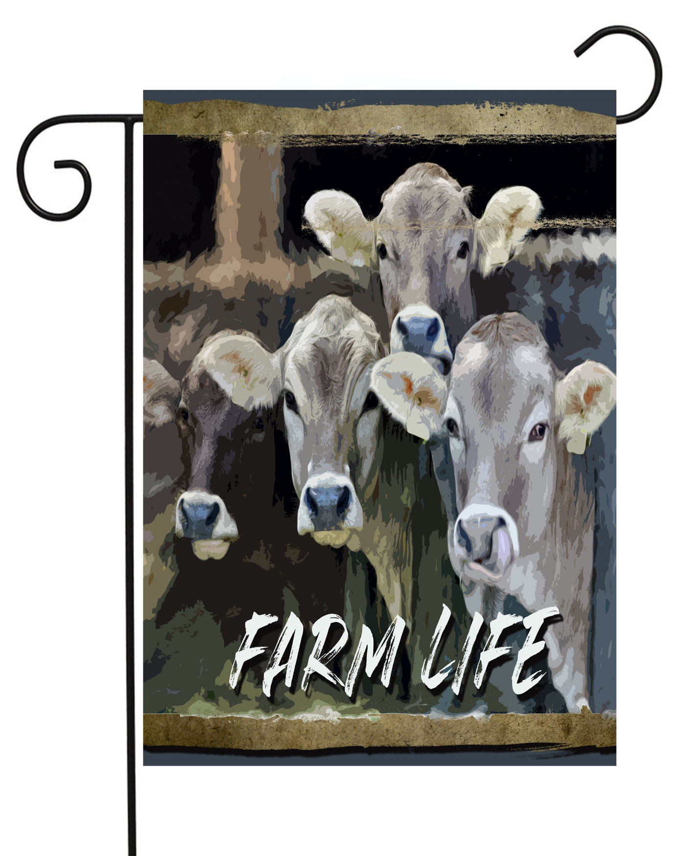 Farm Life Cows Garden Flag #G2085