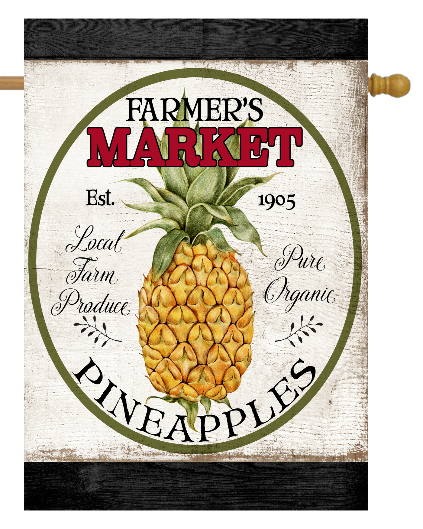 Farmer's Market Pineapple  House Flag # H2080