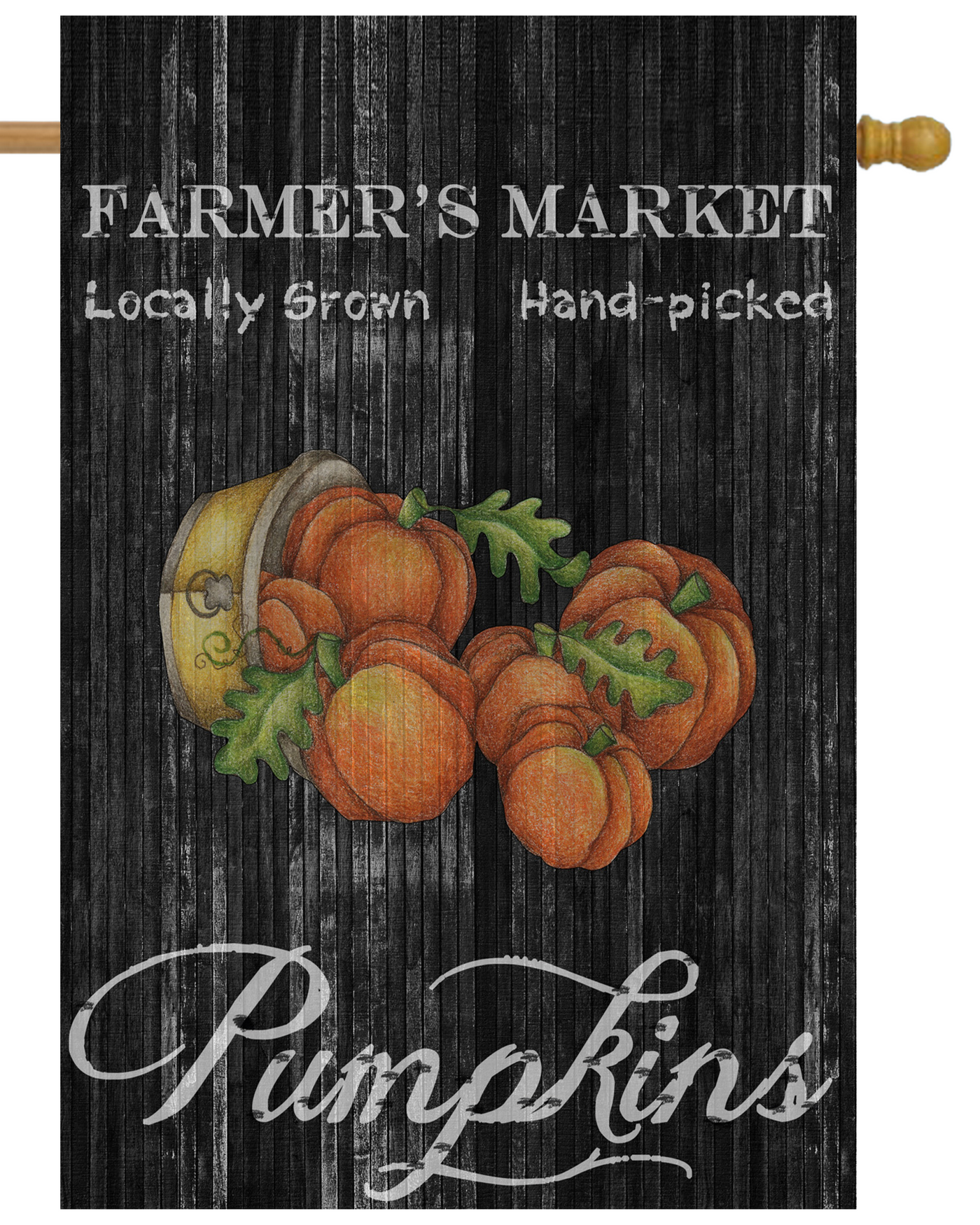 Farmer's Market Pumpkins House Flag # H1461