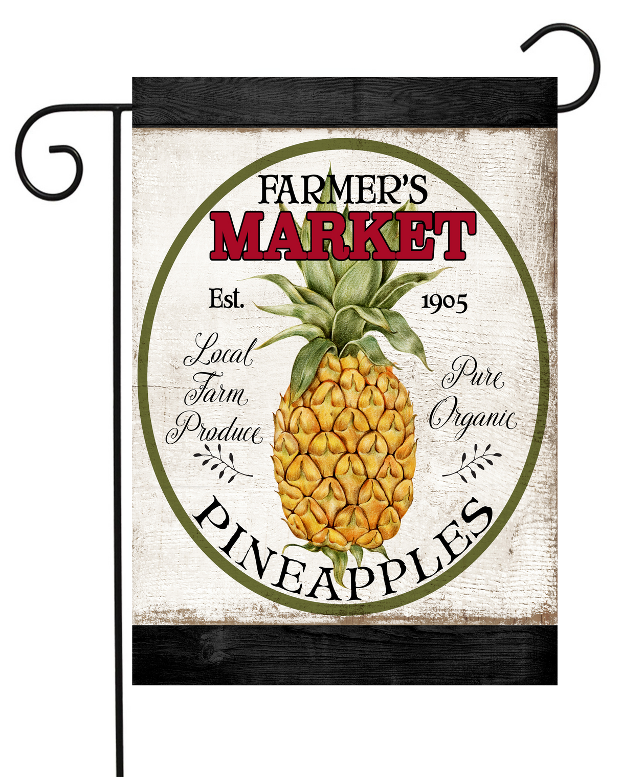 Farmers Market Pineapples Garden Flag #G2080